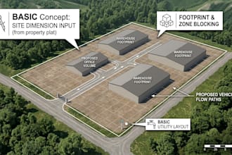 design architectural 3d warehouse layouts and industrial site plans