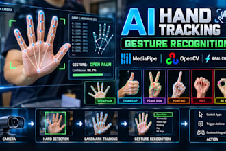 build hand tracking, gesture recognition mediapipe opencv computer vision