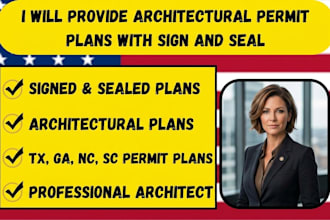 sign and seal architectural plans, texas georgia, north carolina, south carolina