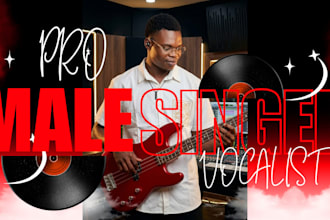 record rnb vocal as male singer, male session vocalist, singer songwriter