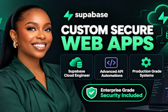 code secure website development, ai web app, ai integration and ai app, supabase