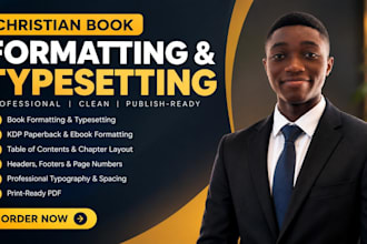 format and typeset your christian book for KDP and print