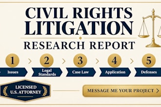 prepare a civil rights litigation research report with citations