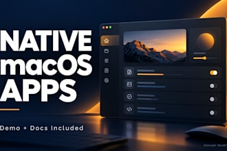 build a native macos desktop app using swiftui