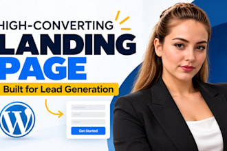 build a wordpress landing page for lead generation