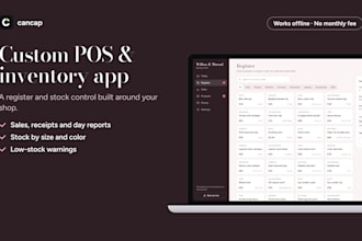 build a custom pos and inventory web app for your small shop