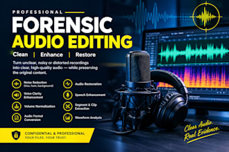 do professional video, audio and image editing, enhancement and restoration