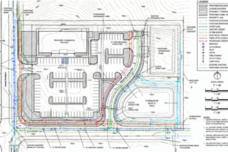 create civil site plans, utility layouts and engineering drawings