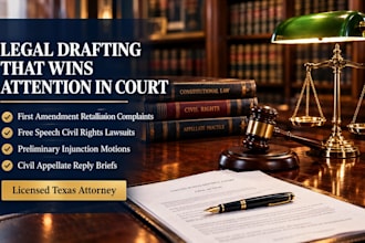prepare a free speech civil rights lawsuit under section 1983