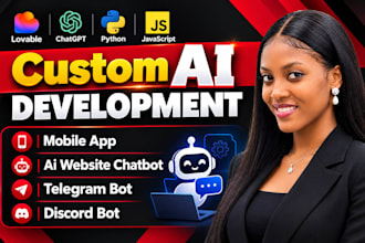 build ai website chatbot, discord bot and telegram bot