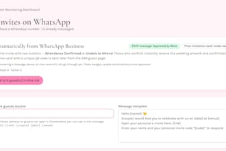 do a whatsapp rsvp e invite automation