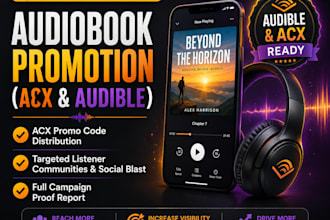 promote your audiobook on audible and amazon acx
