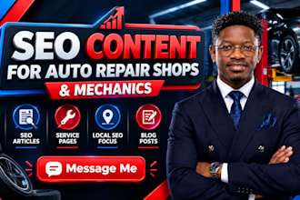 create SEO content for mechanics and automotive repair businesses