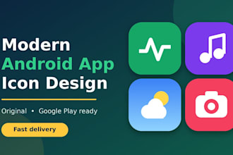 design modern and professional app icons