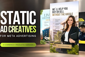 design static ad creatives for facebook and instagram ads
