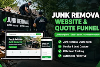 build gohighlevel junk removal website ghl quote request and lead automation