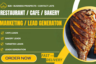 generate restaurant leads cafes and bakeries targeted leads