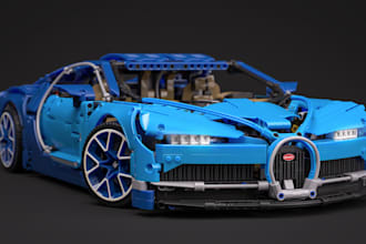 design custom lego set, lego moc, lego technic, 3d lego model with instructions