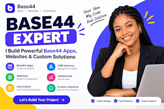 build a base44 app base44 website or replit ai app as your expert development