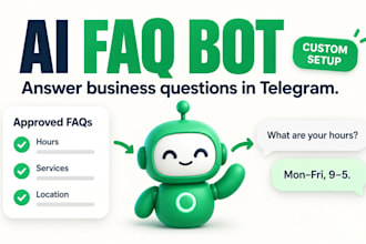 build a telegram ai agent to answer business faqs