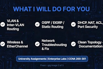 do your ccna packet tracer lab vlan ospf eigrp nat troubleshooting