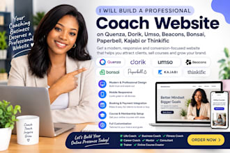 build quenza dorik umso beacons bonsai paperbell kajabi thinkific coach website