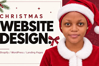 design christmas shopify store wordpress website for holiday revenue