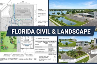 design florida civil site plans grading drainage and landscape plans for permit