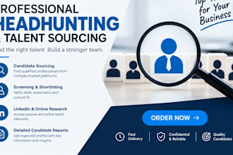 be your expert recruiter and headhunter for top talent