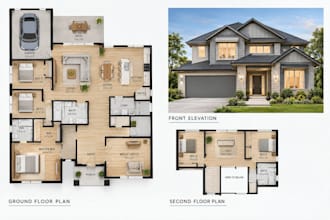create residential permit drawings, city permit plans, autocad and revit
