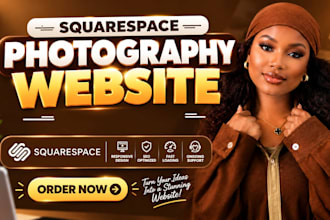 design and develop a squarespace photography website