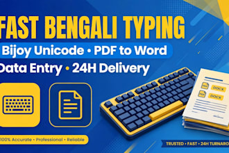 do fast bengali typing in bijoy, unicode and PDF to word