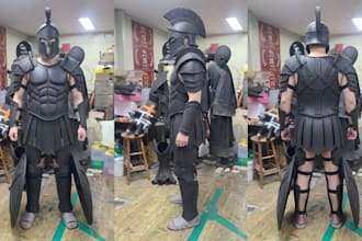 odyssey cosplay halloween wearable greek warrior armor eva foam worbla 3d print