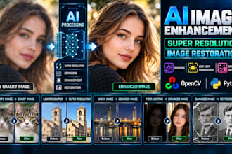 build ai image enhancement, super resolution and image restoration