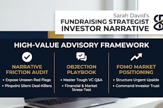 craft an investor pitch deck strategy and investor narrative to raise capital