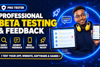 do beta testing user testing website testing app testing usability testing