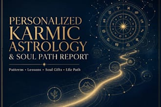 create your karmic astrology and soul path analysis