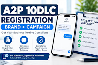 help with a2p 10dlc brand, SMS compliance and campaign registration
