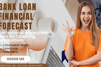 create a bank loan financial forecast and projections