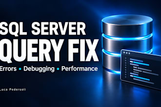 fix your sql server query, error or performance issue