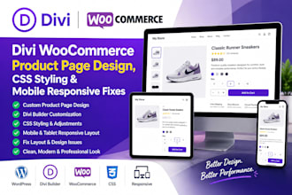 divi woocommerce product page design, CSS styling and  mobile responsive fixes