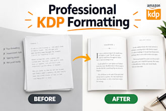 format your ebook and paperback ready for KDP