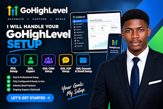ghl setup, ghl expert, ghl CRM setup, ghl a2p setup, ghl domain and email setup