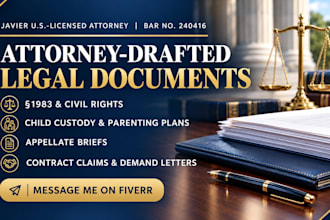 write appellate briefs and civil appeal documents as a US attorney