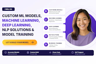 be your nlp ml engineer for custom ml models, ml training and dl models