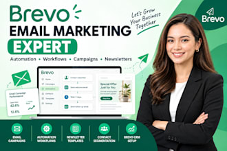 setup brevo email marketing, automation, campaigns, workflows and newsletter