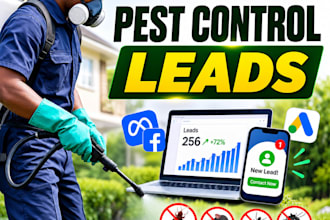 run pest control meta ads , google ads and generate fumigation leads