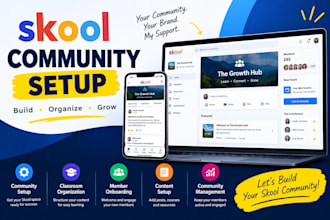 build set up skool community post and manage skool community credit repair