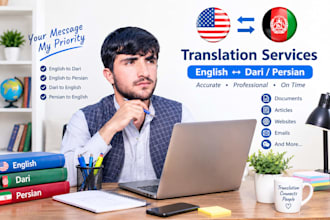translate english to dari and dari to english and persian