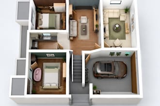 convert 2d floor plan to sketchup 3d house model and residential 3d modeling